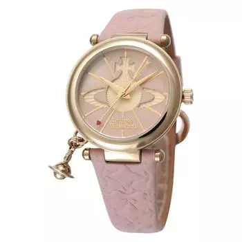 [Vivienne Westwood] Часы Orb Silver Pink Leather Quartz VV006PKPK Product Pink [Product]
