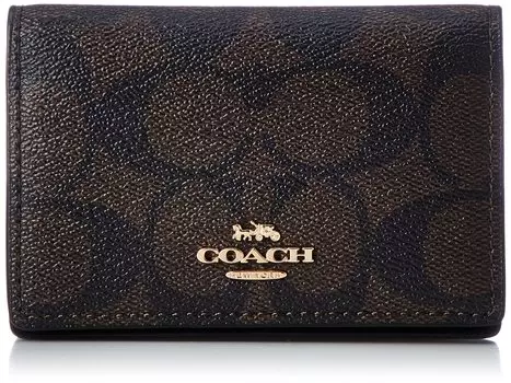 Визитница 91681 [Coach] женская Im/коричневая/черная [Товар]