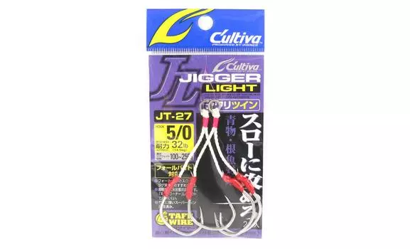 Владелец JT-27 Jigger Light Twin Assist Hooks Размер 5/0 (4714)