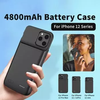 Внешний аккумулятор для iphone 12 / 12pro, чехол-пауэрбанк