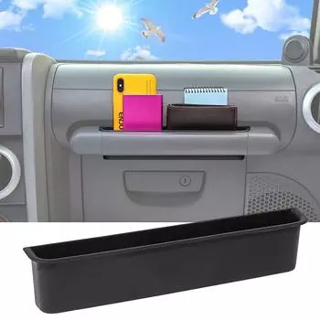Внутреннее хранилище GrabTray для Jeep Wrangler JK, лоток для хранения с пассажирской ручкой, подходит для интерьера 2007, 2008, 2009, 2010 годов. чёрный