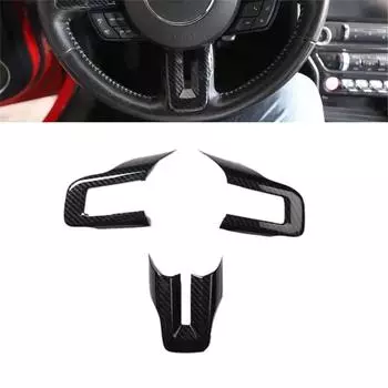 Внутренняя накладка на руль с эффектом углеродного волокна для Ford Mustang 2015-2019