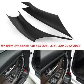Внутренняя защитная накладка на ручку внутренней двери для BMW F30 F35 3 4 серии black-1pair