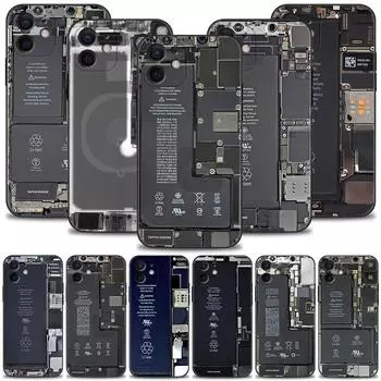 Внутри чехол для материнской платы для Apple iPhone 13 12 11 Pro Max 13 12 Mini XS Max XR X 7 8 Plus 6 6S SE 2020, чехол iPhone 13Pro Max