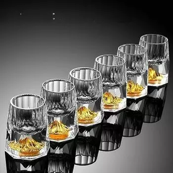 Водка Виски Бокал KTV SGlass Стеклянный бокал для саке Бар Вечеринка Высокий внешний вид Уровень Шампанского Бокал для дома Пуля Стекло