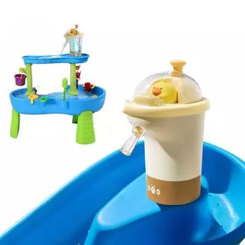 Водный стол Уличные игрушки Стол для игр с водой для портативности Электрическая вода с USB-кабелем для передачи данных, Летние прудовые души Песочная активность One Size