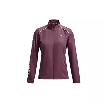 Водонепроницаемая тренировочная спортивная куртка с принтом Under Armour Out The Rain, женские куртки фиолетового цвета 1369344-554 XS