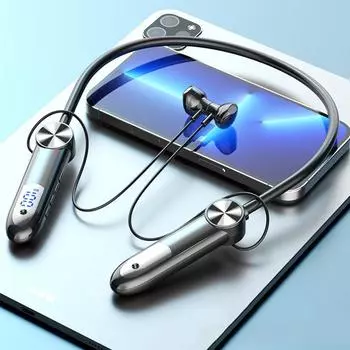 Водонепроницаемые беспроводные наушники Bluetooth5.3 с шейным ремешком, спортивные магнитные гарнитуры-вкладыши, стереонаушники для IOS, Android-телефона