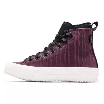 Водонепроницаемые ботинки Converse Chuck Taylor All Star, женские кроссовки Lion Fish Purple Dark-Sangria Black 558831C