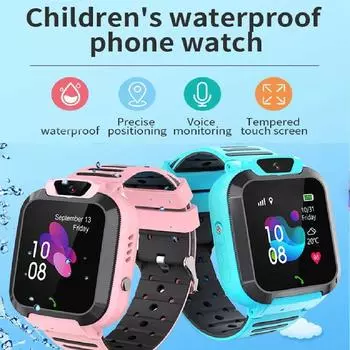 Водонепроницаемые детские умные часы 2G SOS, местоположение вызова, голосовой чат, детские умные часы для мальчиков и девочек, подарки. розовый