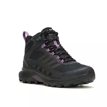 Водонепроницаемые походные ботинки Merrell Speed Strike 2 Mid для женщин 2E, черные, 24,5 см, чёрный