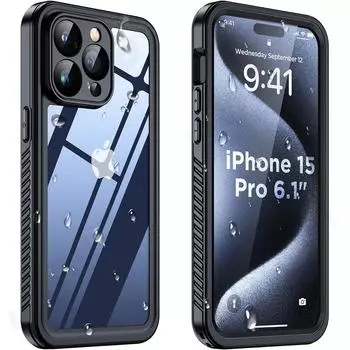 Водонепроницаемый чехол с корпусом IP68 для iPhone 15 14 13 12 11 Pro Max XR XS Plus 8 7, металлический алюминиевый чехол для плавания, роскошный чехол iPhone 14