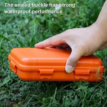 Водонепроницаемый ящик для хранения Yousheng Outdoor, ударопрочный, большой емкости, портативный контейнер для переноски инструментов для кемпинга оранжевый
