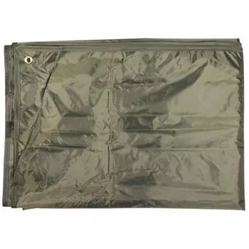 Водонепроницаемый тент MFH Tarpaulin с латунными люверсами и сумкой для хранения OLIVE DRAB 300 x 300 см -