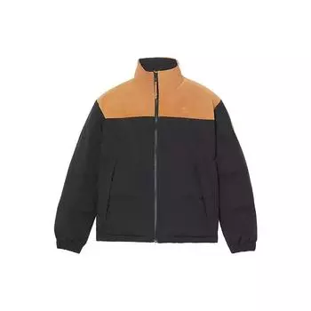 Водоотталкивающая куртка-пуховик Timberland Mount Welch с цветным принтом и надписью «High Neck», флисовая толстая куртка для мужчин, черная A6G2N-001 XL