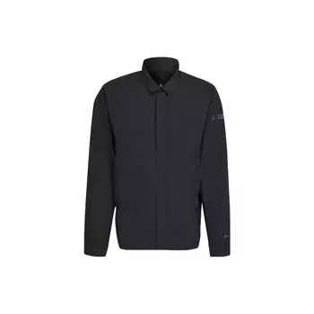Водостойкая куртка Adidas Terrex C Myshelter с ярким логотипом, полосками и воротником, мужские куртки черного цвета H65697 S