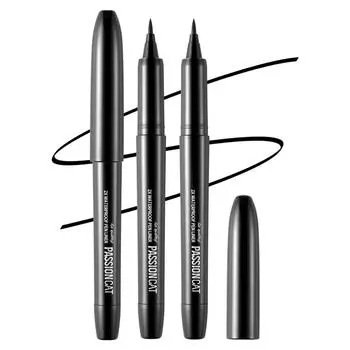 Водостойкая подводка для глаз Fashion Cat 2X 1 г, № 1 черный, 2 шт.