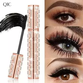 Водостойкая роскошная тушь для ресниц Super Long Curl, которая подчеркивает длину и значительно утолщает ресницы, обеспечивая стойкость в течение всего дня. Подарок от туши, устойчивой к поту 1PC