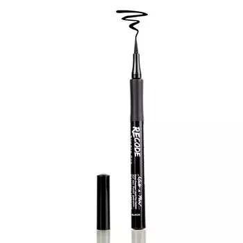 Водостойкая ручка-каял и подводка для глаз Recode Make A Point, черная, 1,2 мл 1.2 ml чёрный