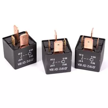 Водоустойчивое сверхмощное реле 4Pin Dc 24V 12V 80A Jd1912 автомобильное автомобильное реле