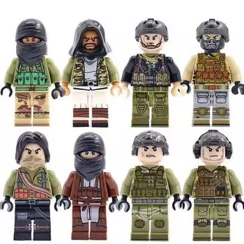 Военный Бандит Полицейский Фигурка Конструктор Игрушки