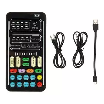 Voice Changer PC 450mah 5V Многофункциональный портативный звуковой чейнджер Мини звуковая карта для мобильного телефона
