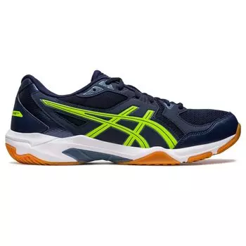 Волейбольные кроссовки 10 408 см 2E [ASICS] GEL-ROCKET (Полночь/Опасный зеленый) +25,5