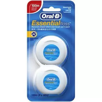 Вощеная нить Oral-B, 2 упаковки, 1 шт.