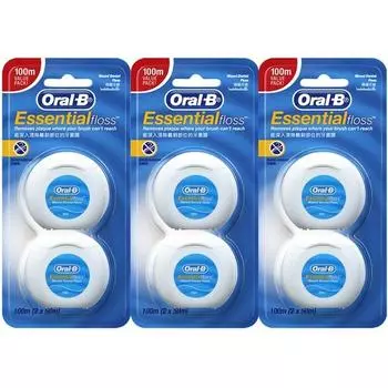 Вощеная нить Oral-B, 2 упаковки, 3 шт.