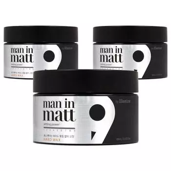Воск для укладки волос Elastine Men in Matte Hard, 80 г, 3 шт.