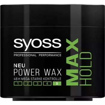 Воск Syoss Professional Performance Max Hold Power Wax 150 мл