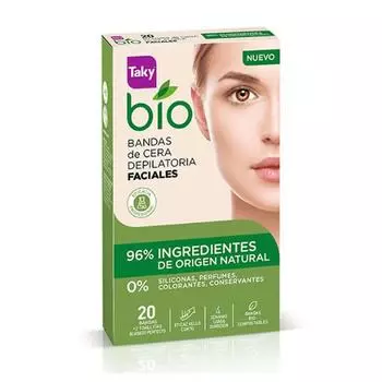 Восковые полоски для лица Taky Bio, 20 шт.