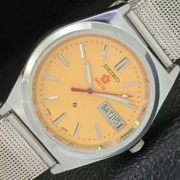 ВОССТАНОВЛЕННЫЕ АВТОМАТИЧЕСКИЕ МУЖСКИЕ ЧАСЫ SEIKO EXPO 70 JAPAN 6309A С КРЕМАТЫМ ЦИФЕРБЛАТОМ a427221-2 QRL-a427221