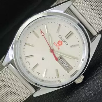ВОССТАНОВЛЕННЫЕ АВТОМАТИЧЕСКИЕ МУЖСКИЕ ЧАСЫ SEIKO EXPO 70 JAPAN 6309A СЕРЕБРЯНЫЙ ЦИФЕРБЛАТ a427264-2 QRL-a427264