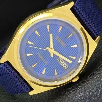 ВОССТАНОВЛЕННЫЕ ВИНТАЖНЫЕ МУЖСКИЕ ЧАСЫ SEIKO AUTOMATIC 6309A ИЗ ЯПОНИИ С СИНИМ ЦИФЕРБЛАТОМ a435136-2 R122-a435136