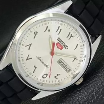 ВОССТАНОВЛЕННЫЕ ВИНТАЖНЫЕ SEIKO 5 АВТОМАТИЧЕСКИЕ 6309A ЯПОНИЯ МУЖСКИЕ АРАБСКИЕ ЧАСЫ a318860-2 Seiko-a318860