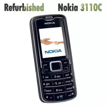 Восстановить оригинальный мобильный телефон Nokia 3110 Classic 1 Battery 1 Charger чёрный