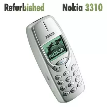 Восстановленный Nokia Оригинальный Nokia 3310(2000) Мобильный телефон 1 Battery 1 Charger синий
