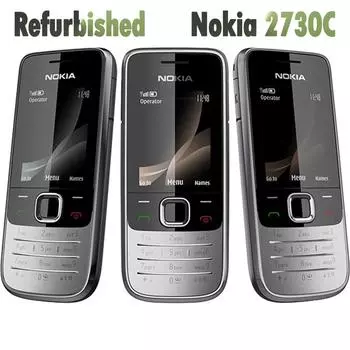 Восстановленный оригинальный мобильный телефон Nokia 2730 classic Simple Set чёрный