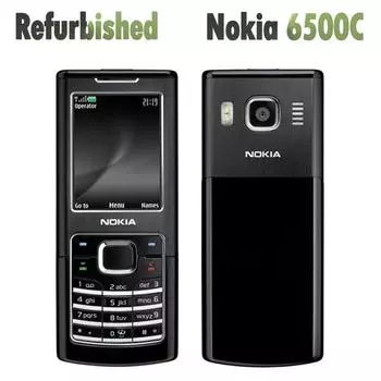 Восстановленный оригинальный мобильный телефон Nokia 6500 Classic 1 battery 1 charger чёрный