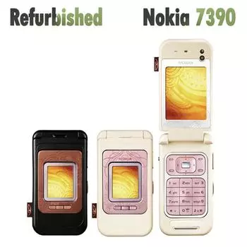 Восстановленный оригинальный мобильный телефон Nokia Unlocked 7390 1 battery 1 charger чёрный