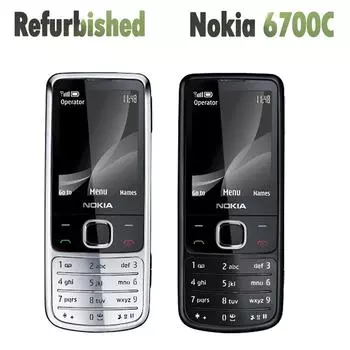 Восстановленный оригинальный мобильный телефон Nokia 6700 Classic GMS 3G 1 battery 1 charger чёрный