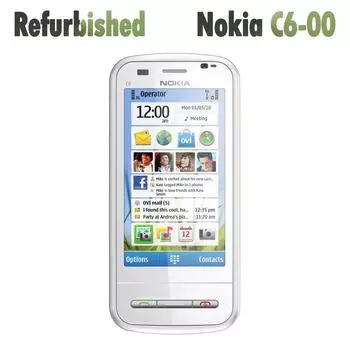 Восстановленный оригинальный Nokia C6 C6-00 GSM 3G телефон мобильный телефон