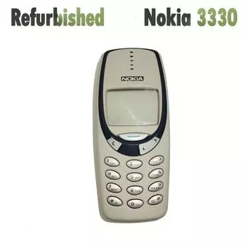 Восстановленный оригинальный разблокированный телефон Nokia 3330 GSM 900/1800 Simple set серый