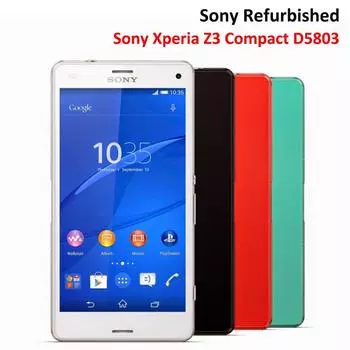 Восстановленный сотовый телефон Sony Xperia Z3 Compact D5803 2 ГБ ОЗУ 16 ГБ ПЗУ смартфоны разблокированный мобильный телефон Android