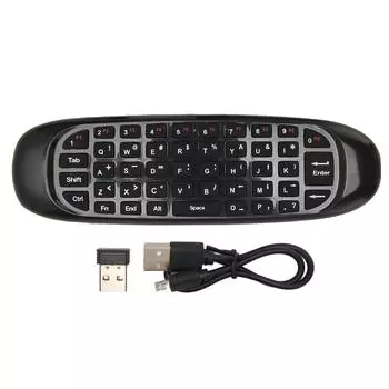 Воздушный пульт дистанционного управления USB-приемник 3-осевой датчик Полный QWERTY Plug and Play пульт дистанционного управления мышь для телевизора