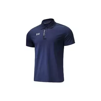 Вязаная спортивная рубашка-поло с коротким рукавом Under Armour с логотипом, мужские топы Academy-Blue 22500513-408 M