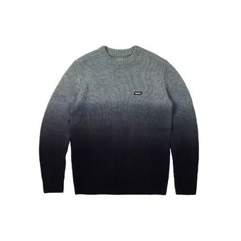 Вязаный свитер в рубчик с круглым вырезом Palace Gradient Dye и маленьким логотипом, топы унисекс, черный P25KW021