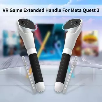 VR Games Extension Handle Controller Grips For Meta Quest 3 Accessories Играйте в VR Games More Immersive For Quest 3 Accessories чёрный