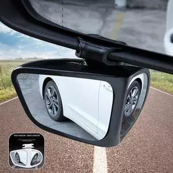 Вращающееся на 360 градусов 2 боковое автомобильное выпуклое зеркало для слепых зон, наружное зеркало заднего вида, парковочное заднее вспомогательное зеркало, безопасное вождение белый
